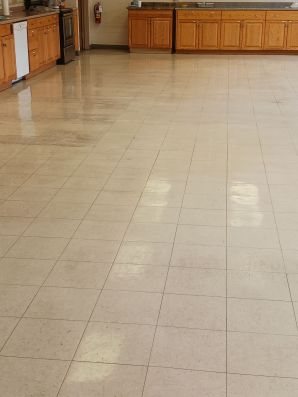 Before & After VCT Floor Stripping & Waxing in Hamilton, OH (2)