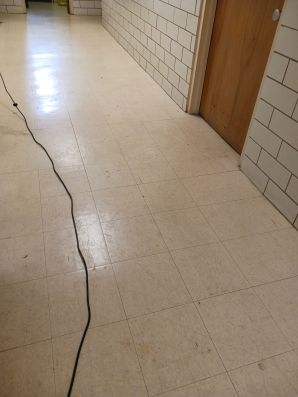 Before & After VCT Floor Stripping & Waxing in Hamilton, OH (1)